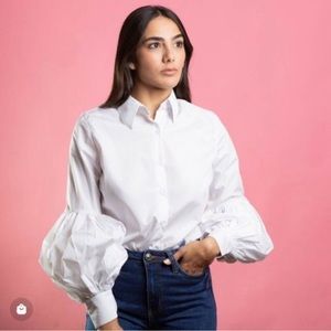 White button down shirt size S